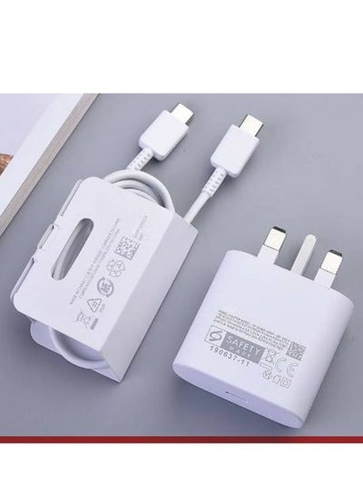 45W Super Fast Charger Adapter & USB-C Cable For compatible Samsung Galaxy Phones