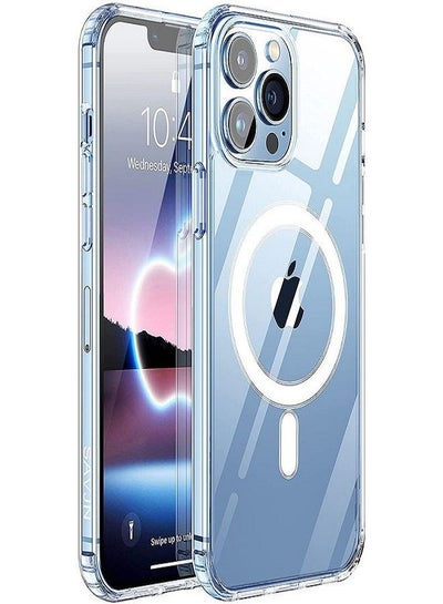 iPhone 14 Pro Max Magnetic Phone Case, Compatible with Magsafe Charging & Accessories Protective Clear Back Case Cover for Apple iPhone 14 Pro Max