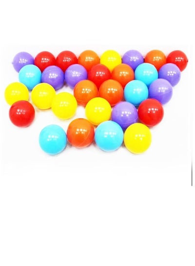 Kid's Plastic Play Balls 7.30cm, 50 Pieces Multicolor
