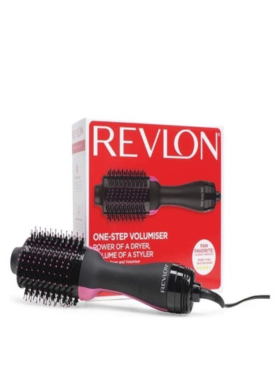 One step hair dryer and volumizer black and pink