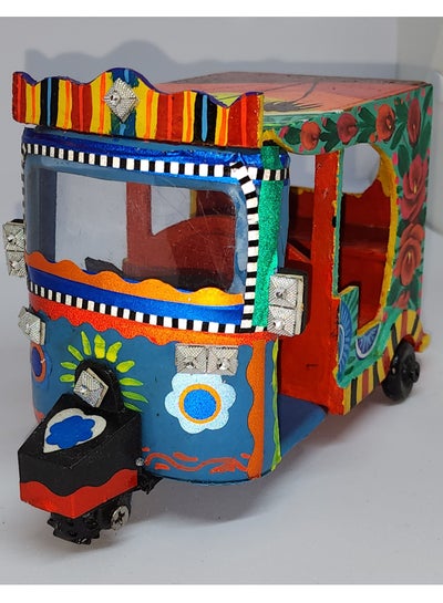 Hand Made Hand Painted Truck Art Rickshaw Toy Made in Pakistan Traditional Truck Art Painting Work