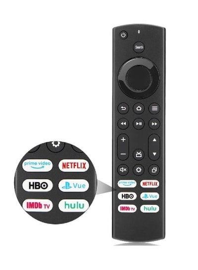 TV Remote Control Replacement for All Toshiba and Insignia Smart Fire TV - LED, QLED, LCD, 4K UHD, HDTV, HDR TV