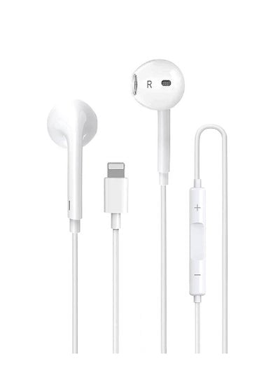 iPhone Earbuds  Wired Lightning Headphones in-Ear Stereo Headset Built-in Microphone & Volume Control Compatible with iPhone 13/12/11/8/8plus X/Xs/XR/Xs max/pro/se iPad All iOS