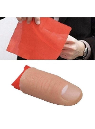 Magic Thumb Finger with Cloth Disappear Magic Trick Prop Soft Plastic Simulation Finger