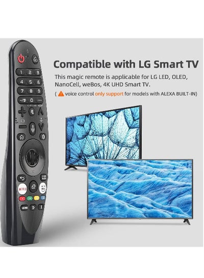 Universal for LG Magic Remote Control, Replacement for LG LED OLED LCD 4K UHD Smart TV, with Buttons for Netflix, Prime Video