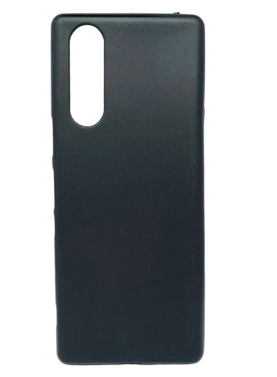 Rubberised Matte Soft Silicone TPU Flexible Back Case Cover for Sony Xperia XZ5 Black
