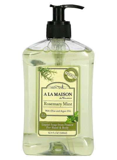 ALiquid Soap For Hand & Body Rosemary Mint 16.9 fl oz 500 ml