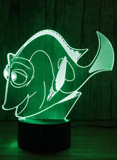 Amazing Magic Optical Illusion 3D LED Multicolor Night Light Reef Fish USB Table Light Novelty Lighting Colorful Lamp Atmosphere Lights