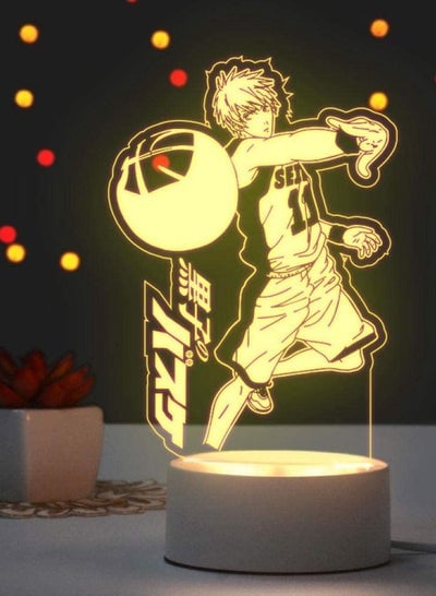 3D Illusion Lamp Led Night Light Anime Second Element Conan Northern Sauce Guilty Crown Naruto Gift for Boys Kids Room Decor Table Lamp Christmas-Kuroko's Basketball