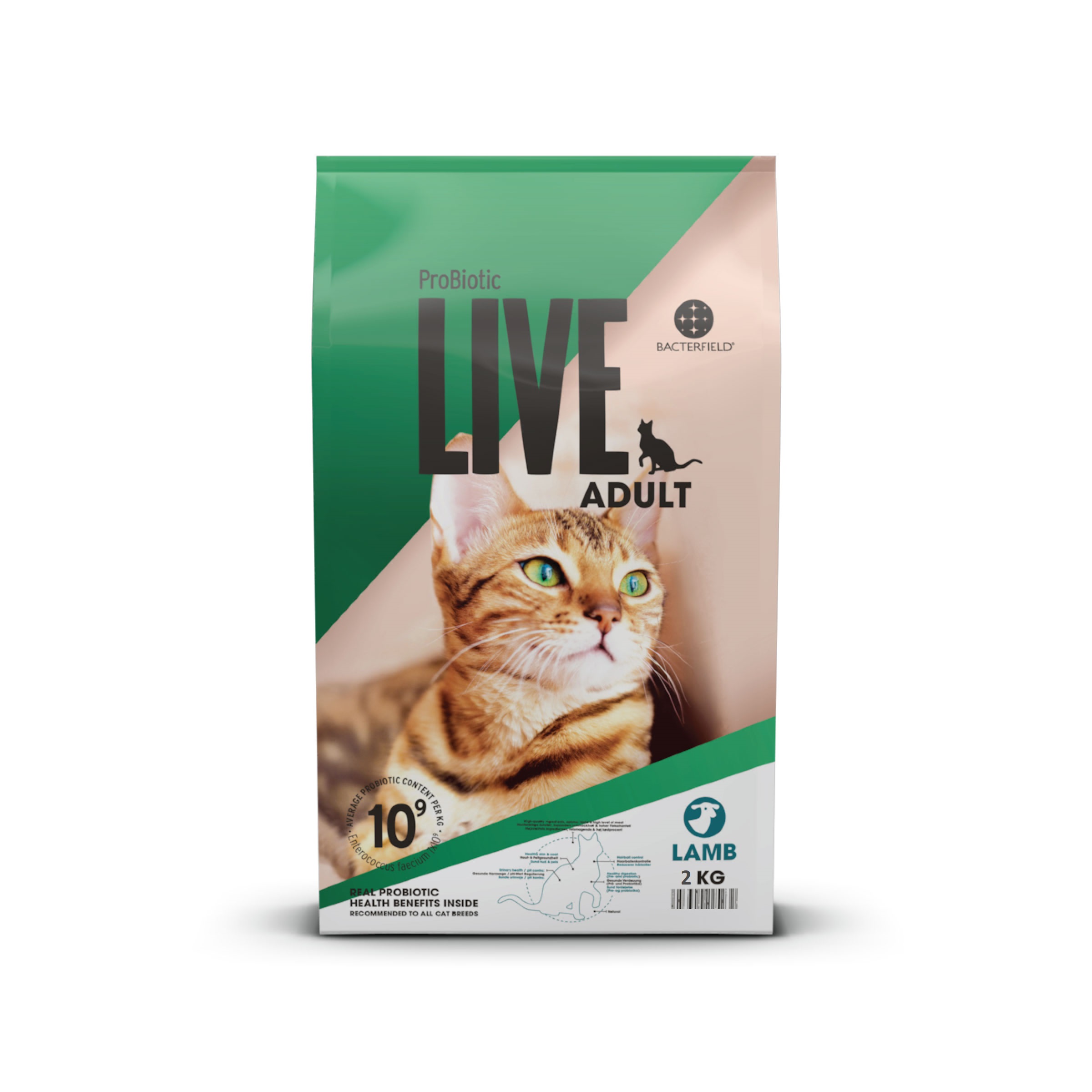 Probiotic Live Cat Food For Adult With Lamb