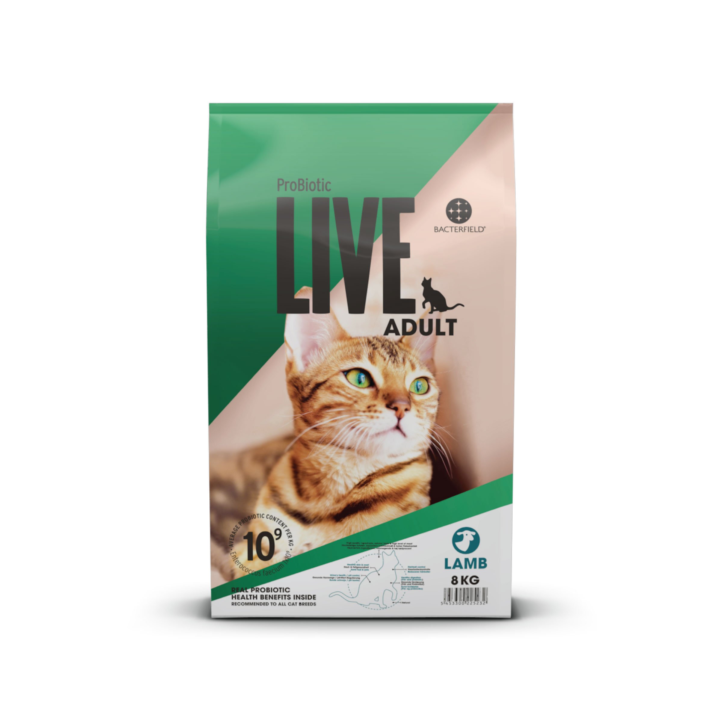 Probiotic Live Cat Food For Adult With Lamb