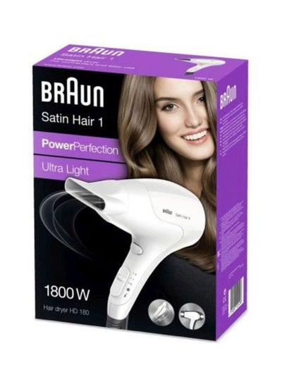 Satin Hair HD180 1 Power Perfection Dryer White