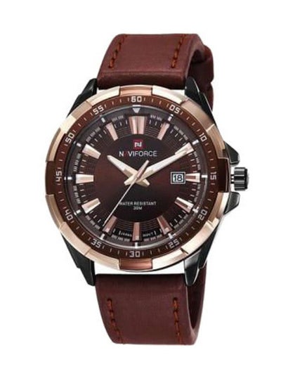 men Leather Analog Quartz Watch watch_005