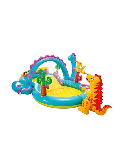 Unique Design Dinosaur Water Slide Play Center Inflatable Swimming Pool 333x229x112cm
