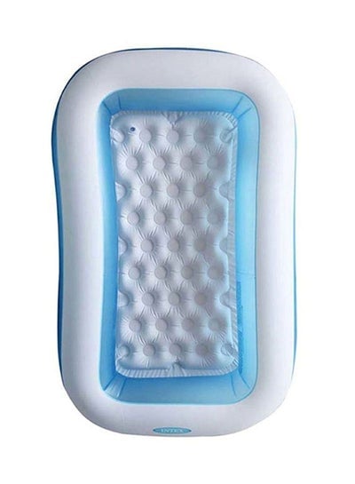 Rectangular Inflatable Foldable Portable Lightweight Swimming Pool 166x100x25cm