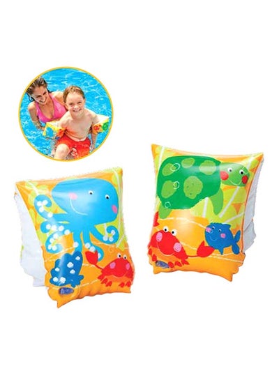 Pair Of Inflatable Swimming Arm Band Assorted 23 x 15cm
