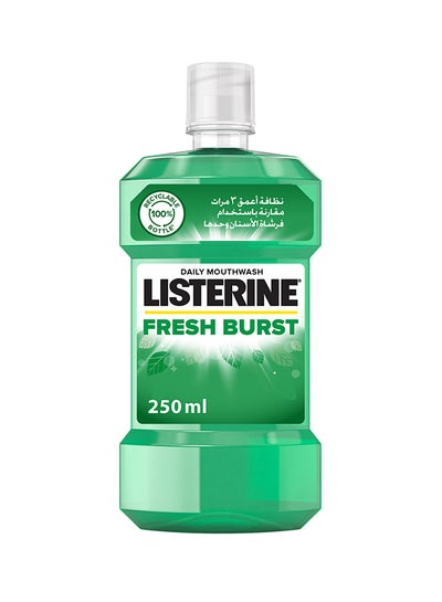 Fresh Burst Daily Mouthwash With Germ Killing Oral Care Formula To Reduce Plaque 250ml