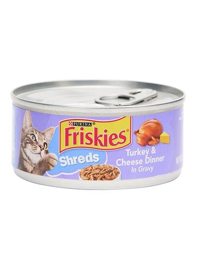 Friskies Savory Shreds Turkey And Cheese Wet Cat Food 156grams