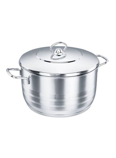 Stainless Steel Casserole With Lid Silver 2.5Liters