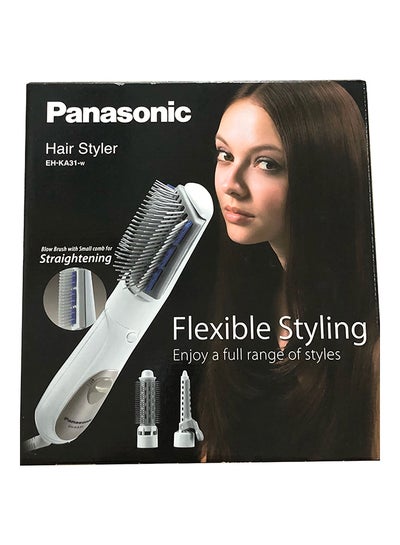 Hair Styler With 3 Attachments White 195x48x48mm