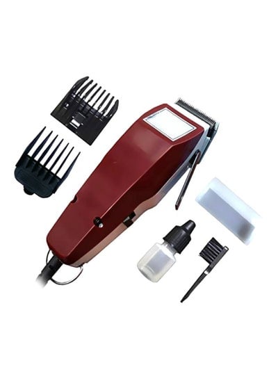 Classic Professional Hair Clipper Red/Black/Clear