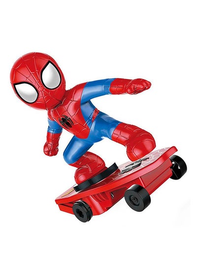 Spider Man With Skateboard Multicolour