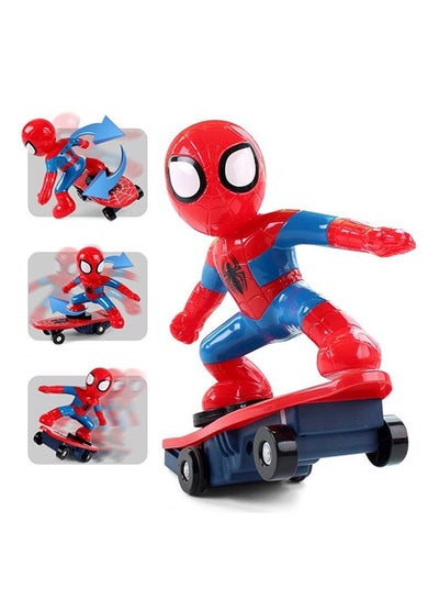 Spider Man With Skateboard Multicolour