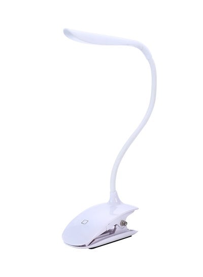 LED Table Lamp With Clip And Touch Switch White