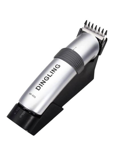 Professional Electric Hair Clipper With Blades Silver/Black 21.21x21.01x7.39cm