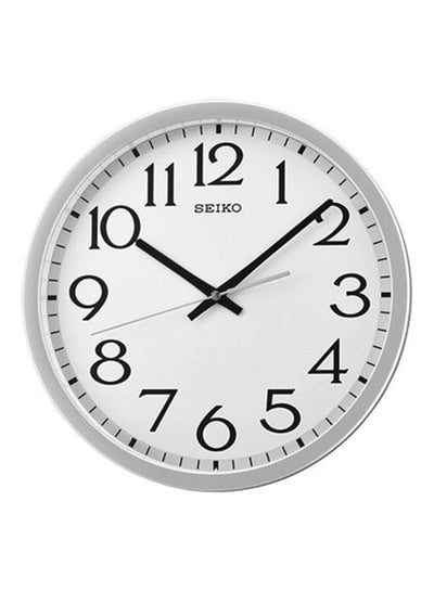 Analog Wall Clock White/Grey 31.1x4.4cm