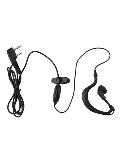 2-Pin Wired In-Ear Headphones Black