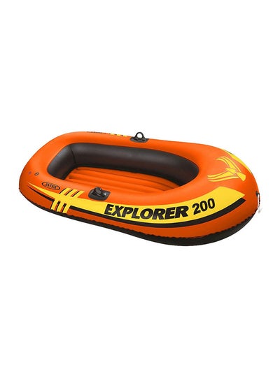 Comfort And Rigidity Inflatable Explorer 200 Boat, Orange/Yellow/Black 185x94x41cm