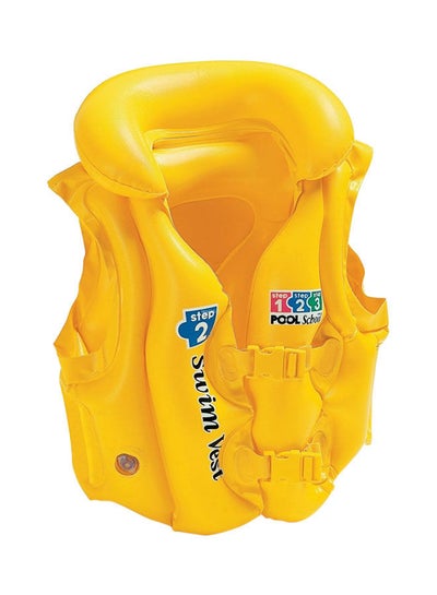 Deluxe Pool Swim Vest - Yellow 500x470x500cm
