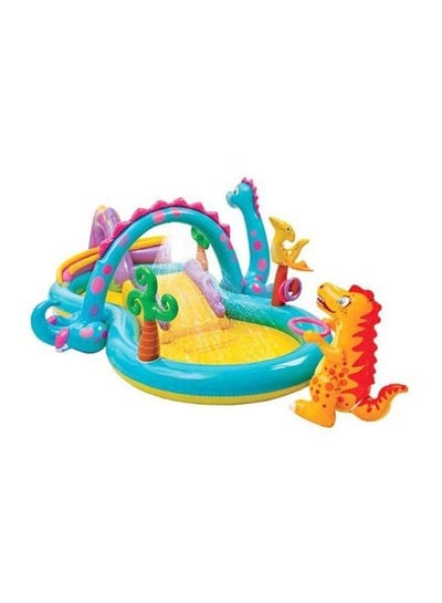 Unique Design Dinosaur Water Slide Play Center Inflatable Swimming Pool 3.02x2.29x1.12meter