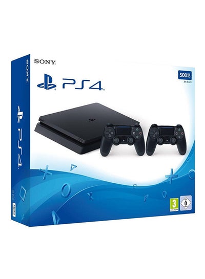 PlayStation 4 Slim 500GB Console With 2 DUALSHOCK Controller