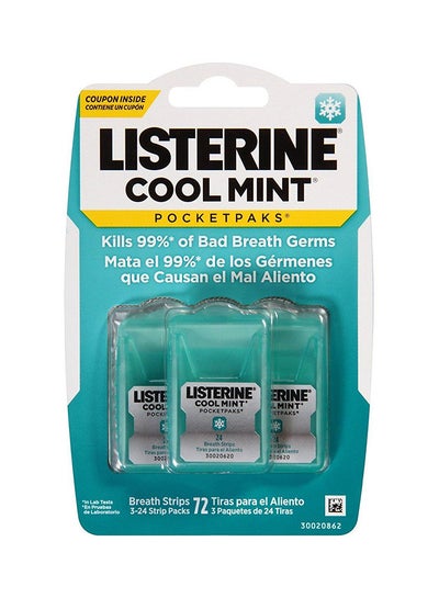 Pack Of 3 Cool Mint Pocketpaks Breath Strips