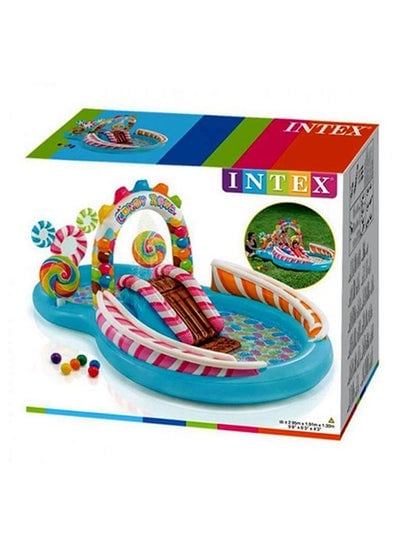 Unique Design Fantastic Water Slide Candy Zone Play Center Inflatable Swimming Pool 295x191x130cm
