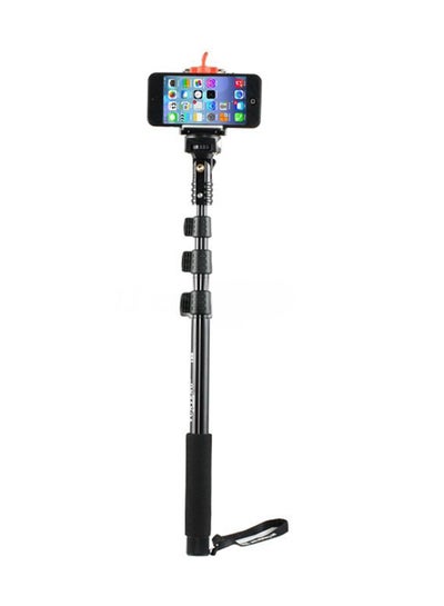 Monopod Extendable Handheld Selfie Stick With Bluetooth Shutter Black