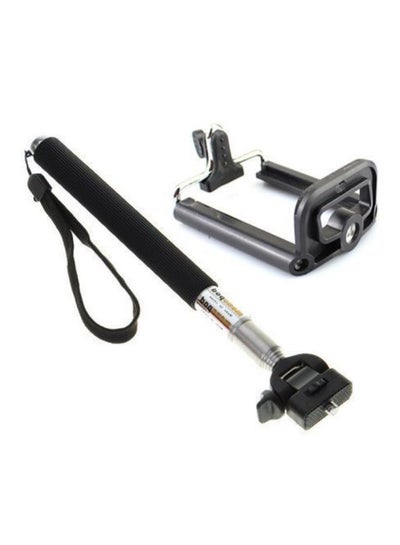 Telescopic Extendable Handheld Monopod Selfie Stick Black