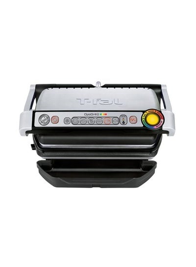 Indoor Electric Grill, Optigrill Plus/BBQ. With snacking and baking accessory, convenient, for baking and grilling 2000.0 W GC715D28 Silver/Black