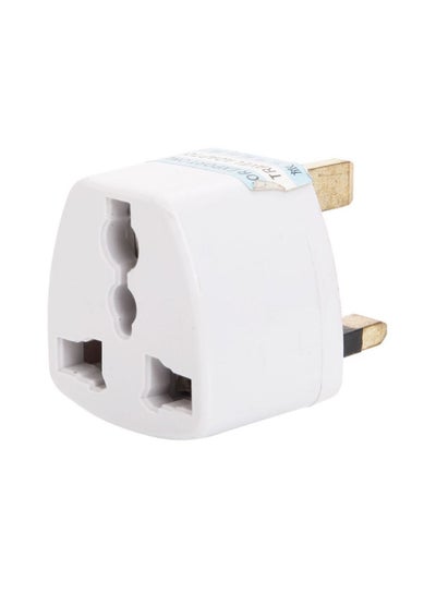 Universal Travel Adapter With Outlet Converter Socket White
