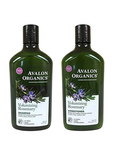 Rosemary Volumizing Shampoo and Conditioner Clear