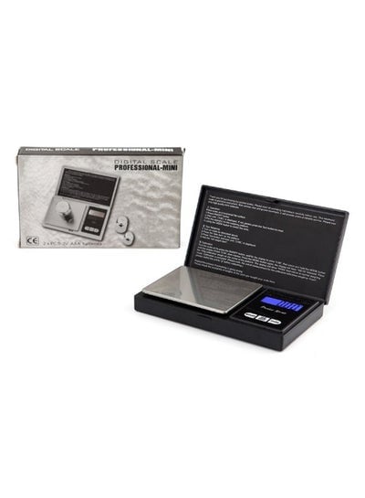 Portable LCD Electronic Digital Scale Black/Silver 12.7x1.8x7.5centimeter