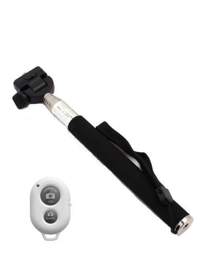 Extendable Selfie Stick With Remote blue