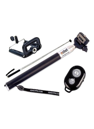 Portable Monopod With Remote Shutter For Smartphones blue