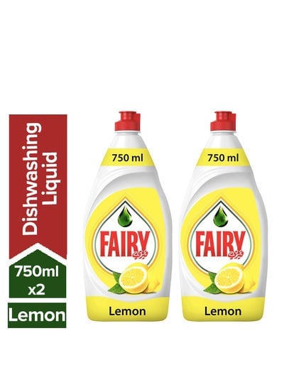 Lemon Dishwashing Liquid Soap 750ml Pack Of 2