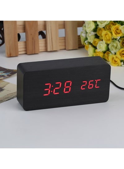 LED Alarm Clock Black 17x9x5.5cm