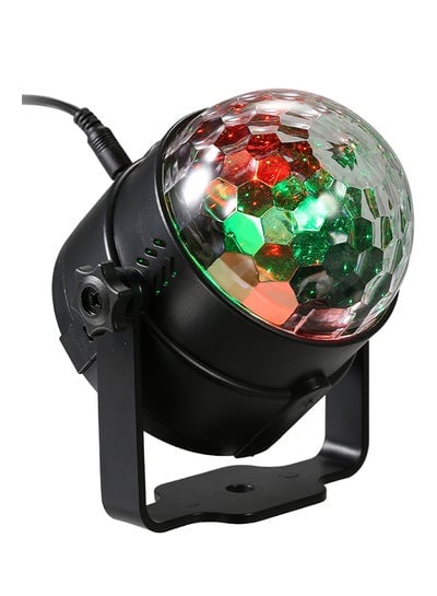Mini RGB LED Car Magic Ball Light Sound Activated Auto Run Remote Control Black 0.272kg