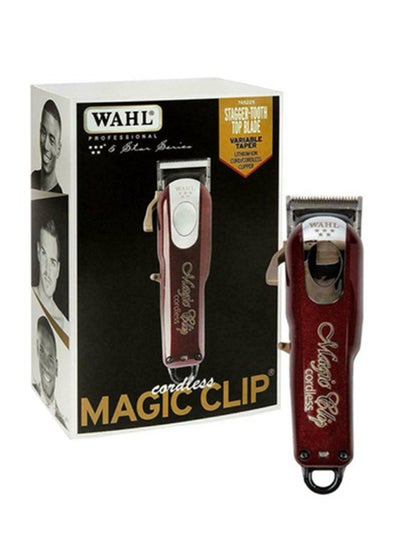 Magic Clip Cordless Clipper Maroon/Silver 0.8-2.5mm