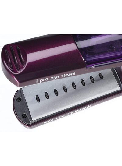 ST395E Ipro 230 Steam Hair Straightener Black/Silver/Purple